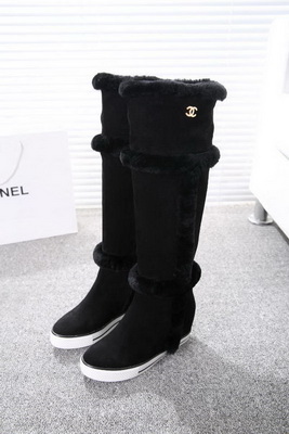 CHANEL Knee-high boots Lined with fur Women--006